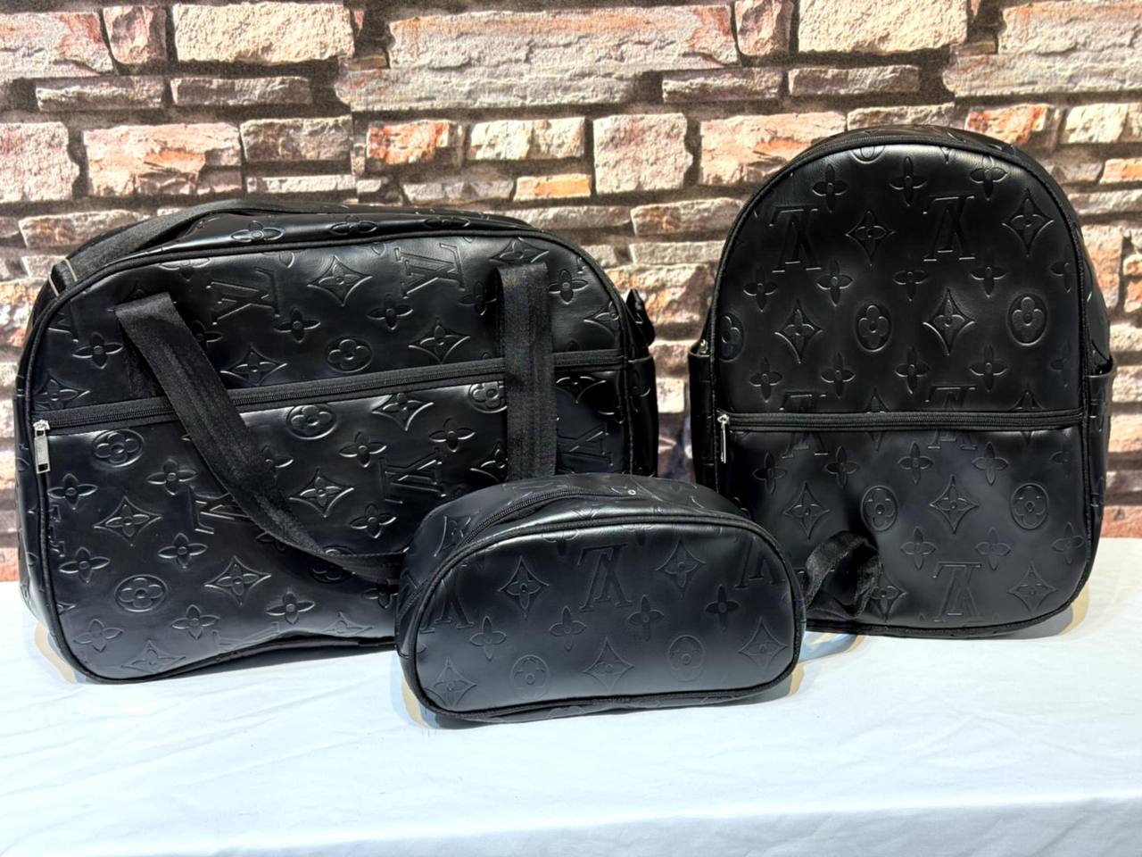 Pack 3X1 pour homme : Sac de voyage (caba) + Sac à dos + Sacoche